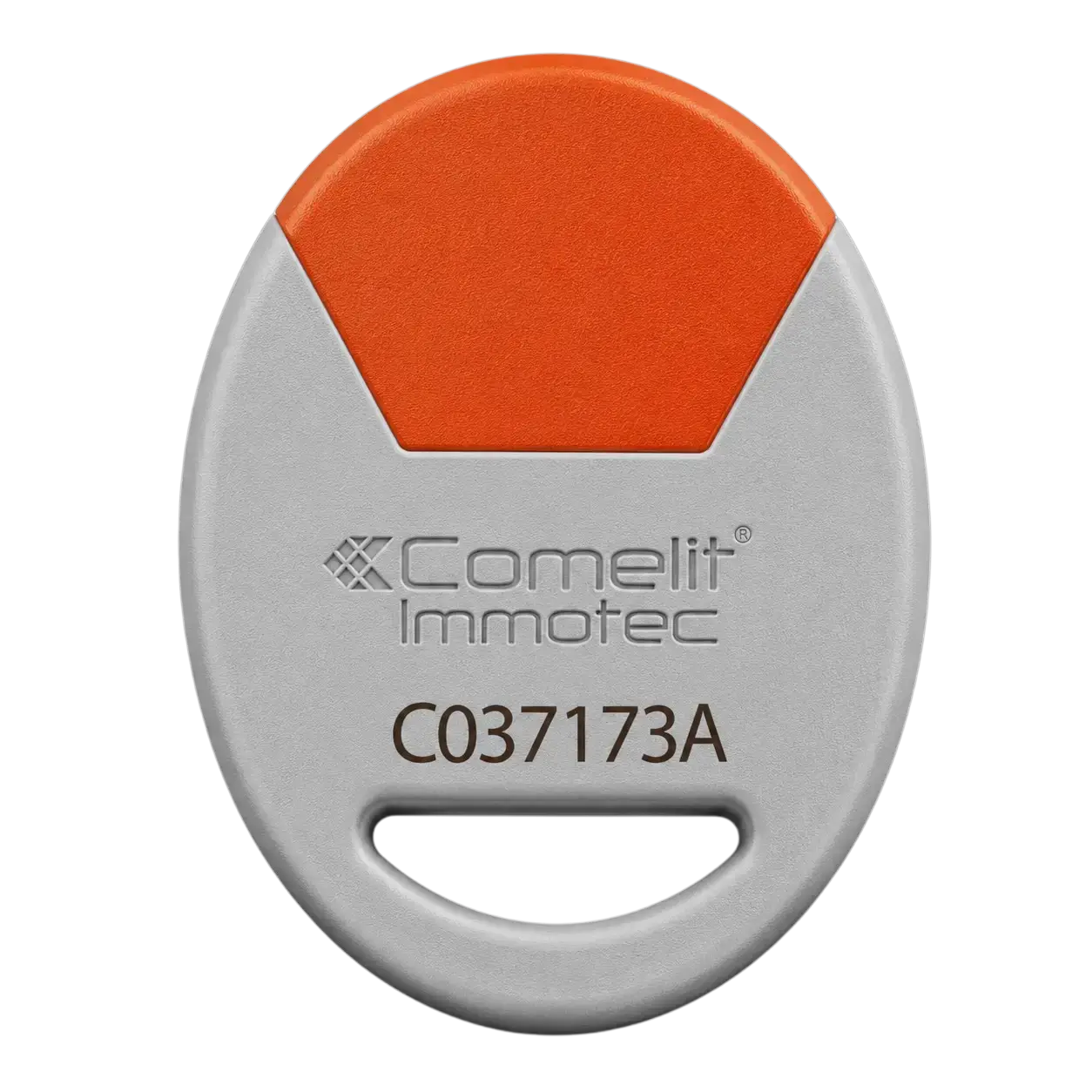 Copie de badge Comelit Immotec orange et gris pour immeuble